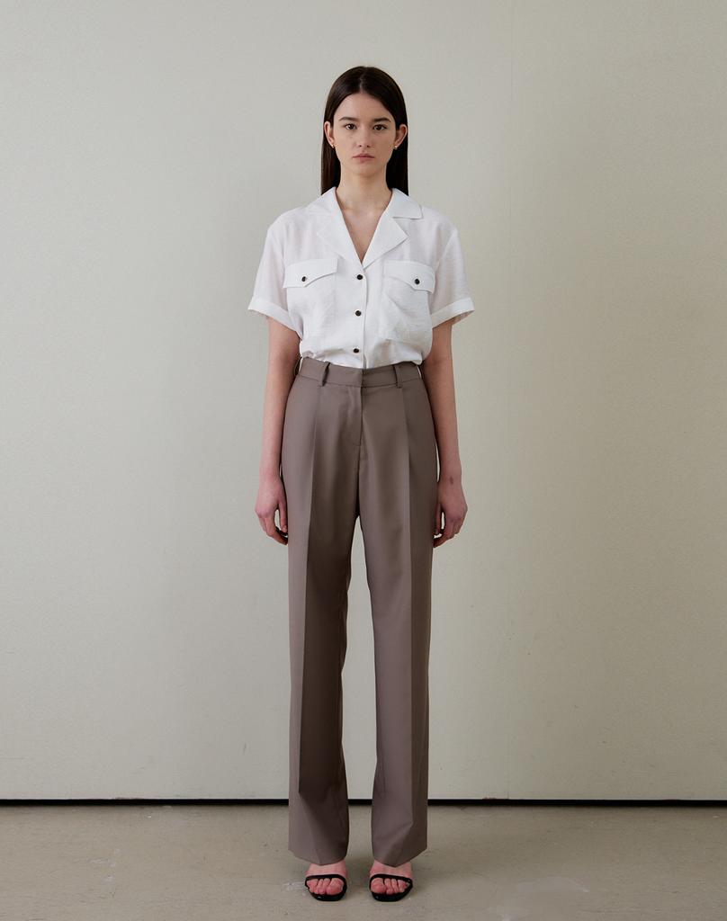 GIEMAR Straight Fit Slacks Cocoa