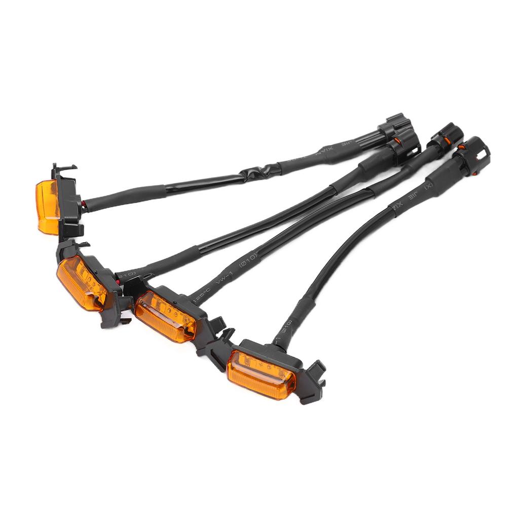 4pcs LED Front Grille Light Amber Lens IP67 Waterproof Replacement for Tacoma TRD Pro 2016‑2020