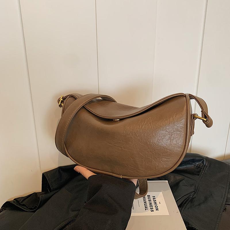 

Ретро популярная сумка женская новая нишевая дизайнерская сумка-мессенджер для通勤, модная сумка-пельмень высокого класса 28*9*19