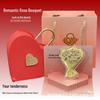 Pure Gold Rose Bouquet Ornament: Luxurious Gift for Girlfriend - Ideal for Qixi, Valentine's Day, or Special Occasions.