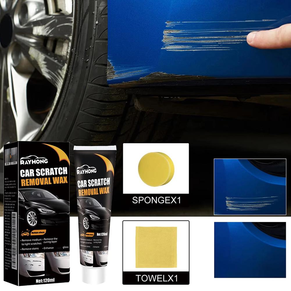120ML 1/2PCS Automobile Glossy Shine Wax Remove Stains Cleaning Paint Grinding Anti Auto Scratch Car Body S Repair Kit Comp R0M8