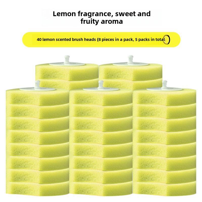 Настенный одноразовый набор туалетной щетки со сменной самоочищающейся головкой