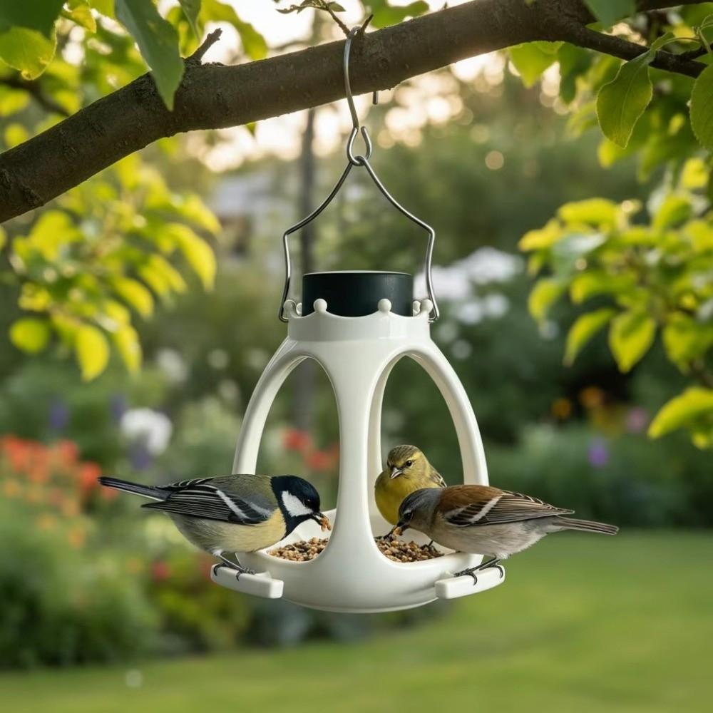 Creative Crown Bird Feeder Large Capacity Bird Feeding Station  Garden Decoration