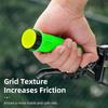 TPR bicycle grips with reflectors, green