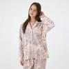 Lunaluz Women S Two Piece Wool Long Sleeve pajamaS Collared Neck Villeroy
