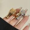 Cartoon Zodiac Horse Head Ring Horse Opening Finger Ring Zinc Zinc Alloy Pony Ring  Valentine's Day