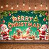 Santa Claus Banner Santa Claus Holiday Banner Christmas Banner Festive  For Outdoor Celebration Home Decoration Festive