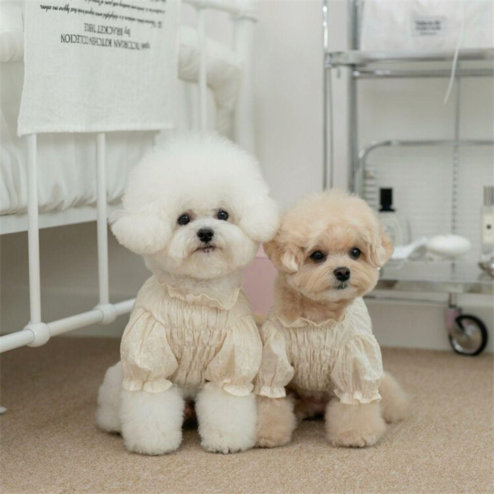 Retro Pet Plaid Strap Skirt Soft Dog Vest Dresses Fashion Pet Clothes  For Puppy Kittens