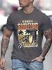"Hawaii Surfing Paradise" Print T-shirt