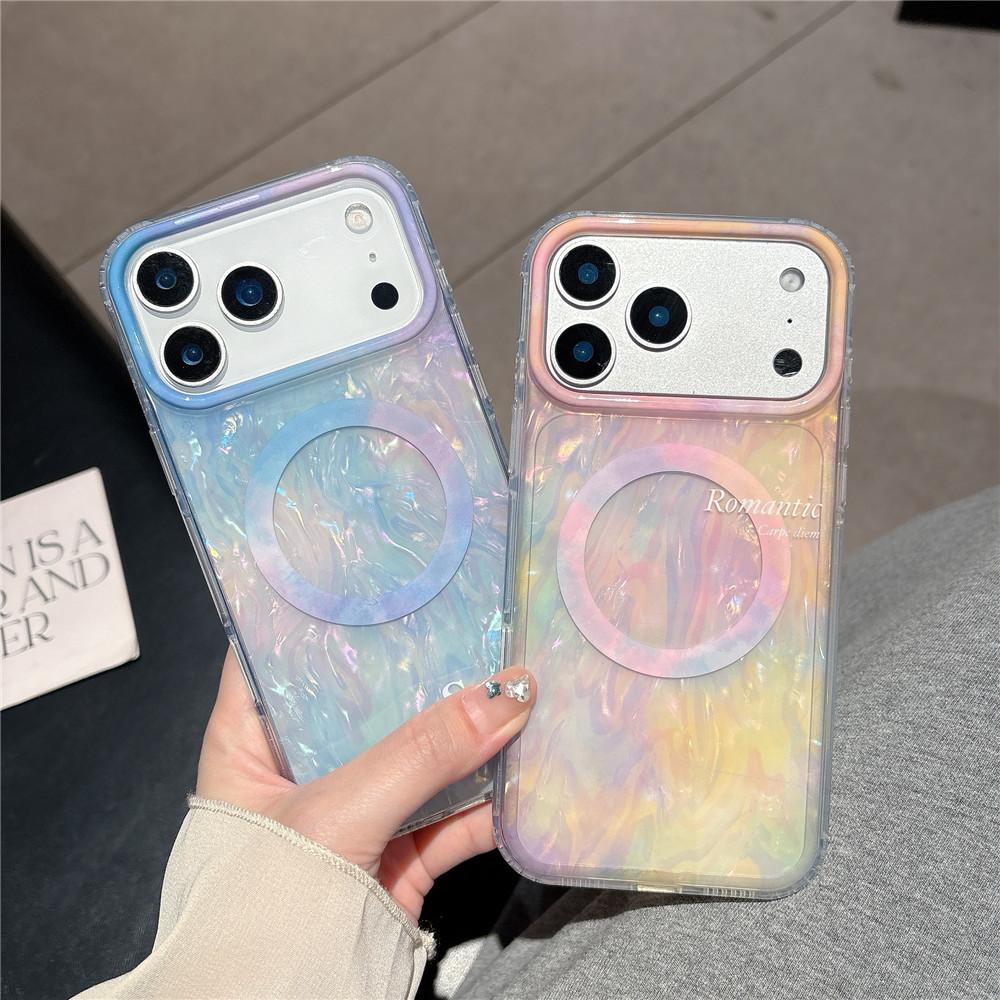 Applicable To Apple 17 Mobile Phone Case Gradual Change Shell Pattern Iphone17promax Magnetic Case 17pro Anti-drop Protection