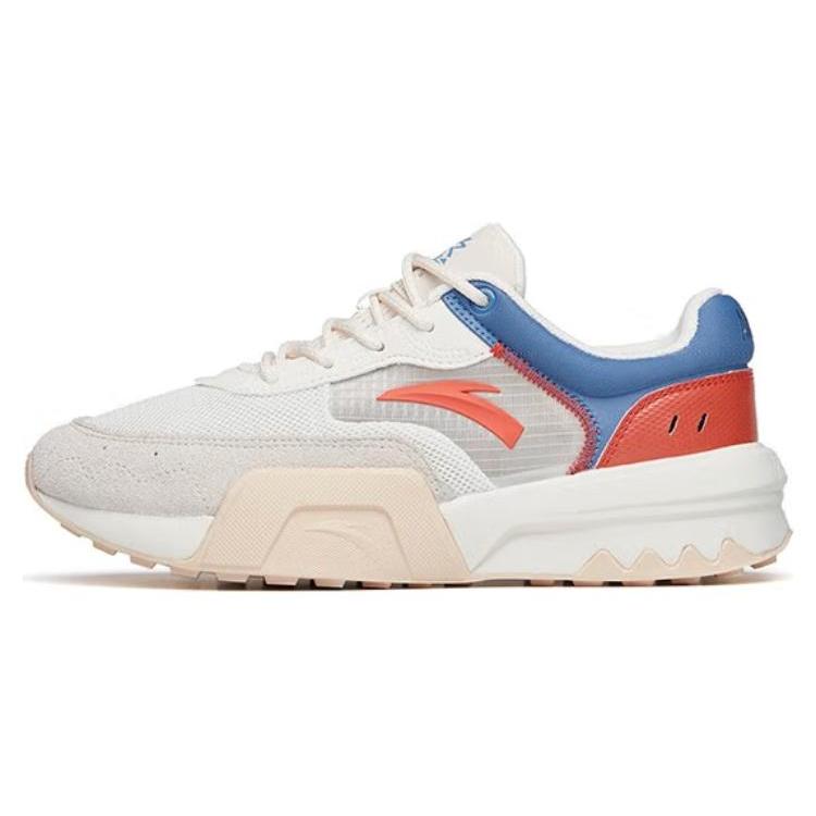 New Anta Cushioned Wear-Resistant Breathable Low-Top Casual Shoes Women's White Gray 122228871-5