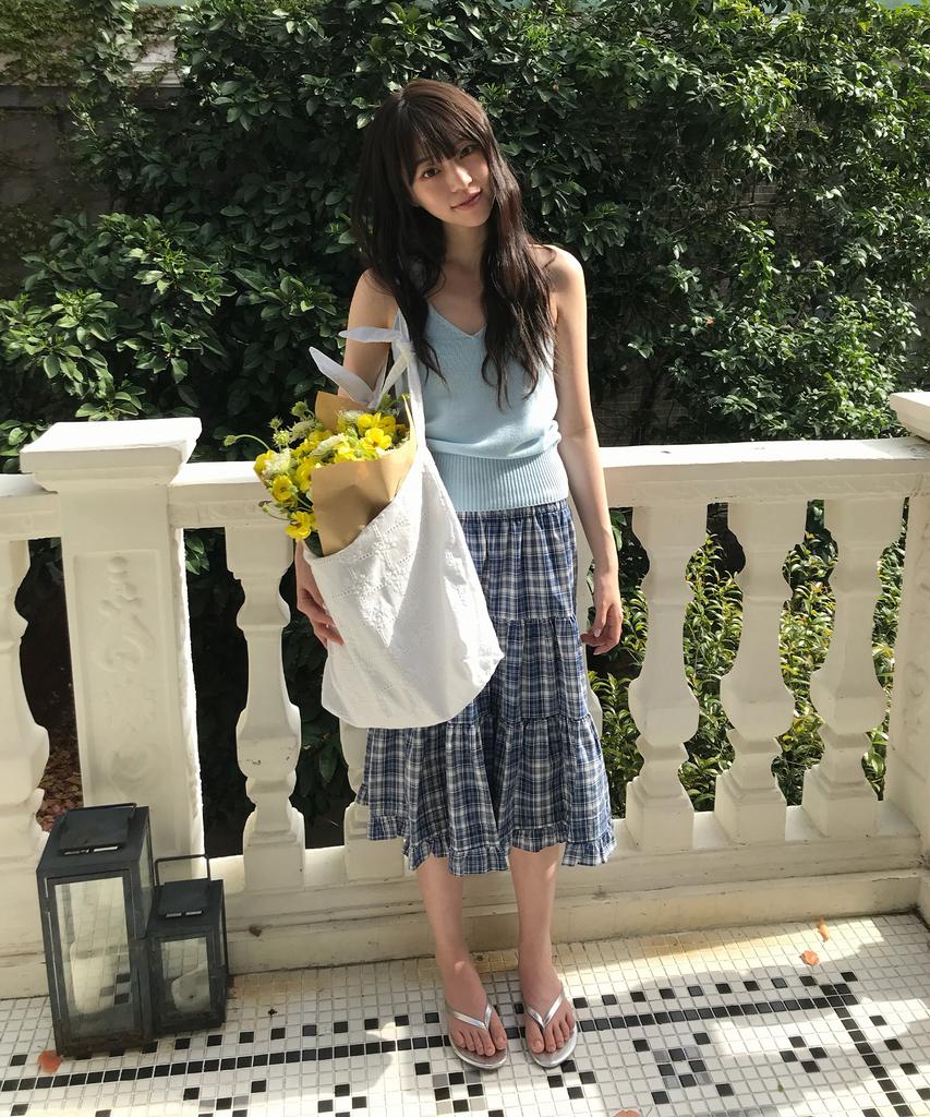 Letter From Moon Benny'S Tiered Midi Skirt (Blue)