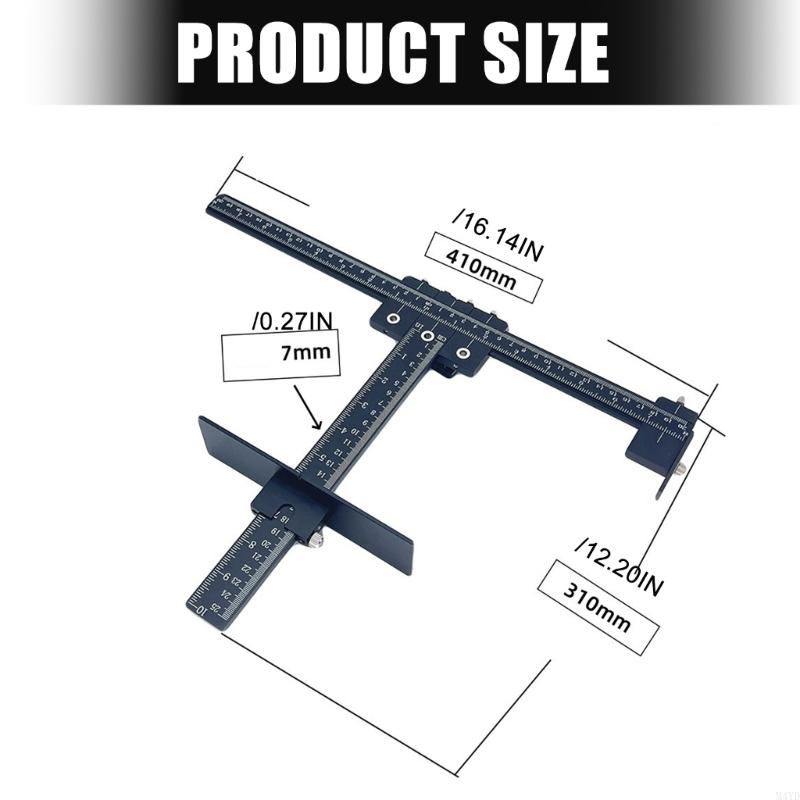 Cabinet Hardware Doweling Jigs,Adjustable Cabinet Templates Tool for Knobs,Handles and Pulls,Centering Locator M4YD