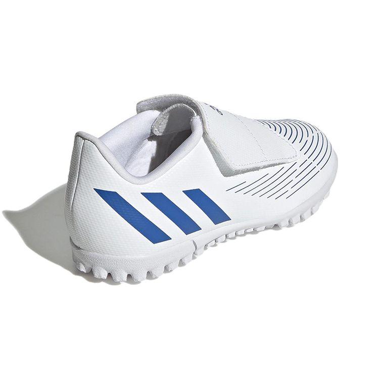 Adidas Edge.4 Vel Tf Durable Low-Top Soccer Shoes Kids Soccer Shoes White Blue GZ7198