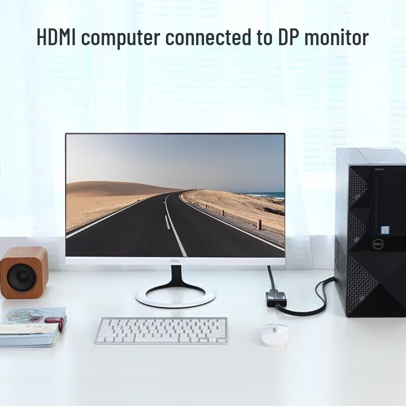 UGREEN HDMI+USB to DisplayPort (DP) 4K Video Converter Cable