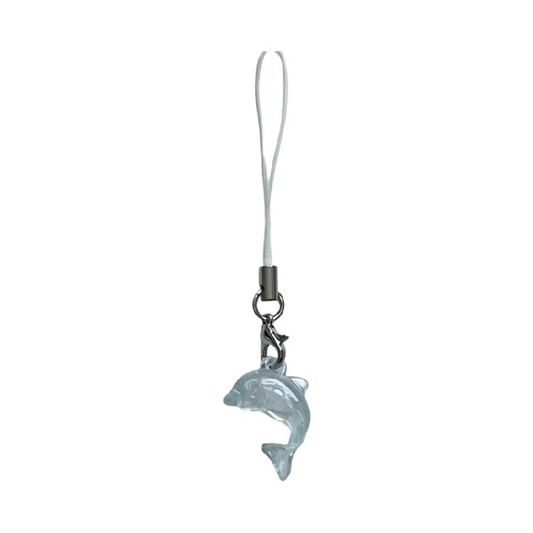 Vibrant Dolphin Shaped Pendant Lovely Phone Charm Key Holder For Unique Phone Strap Or Bag Embellishment