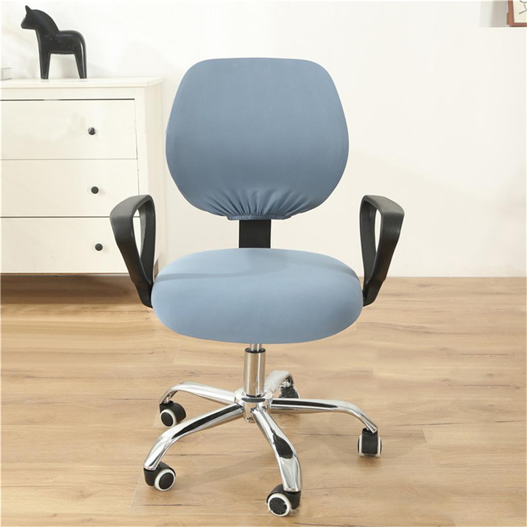 Office Chair Cover Stretchable Elastic Covers Backrest Coverings Cushion Protectors Desk Computer Chair Slipcover