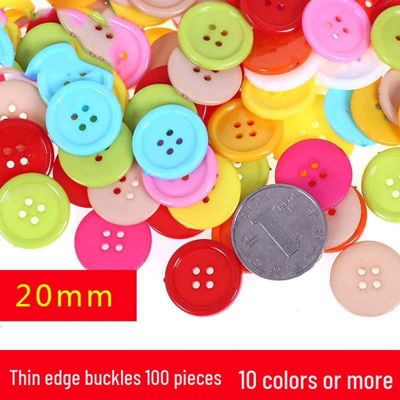 Colorful Resin Buttons for Kids' Creative DIY Projects and Pasting Painting