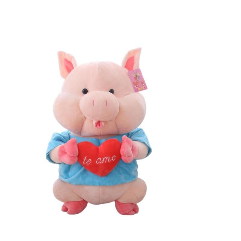 Hugging Heart Pig Plush Toy Cartoon Soft Filling Doll Couple Confession Gift