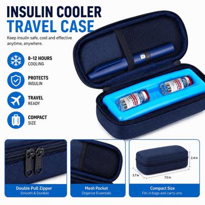 Foil Lining Insulin Cooler Bag Insulated Material Cold Storage Protector  For Sports Travel