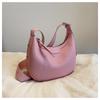 High-value underarm bag women's new fashion trend simple shoulder bag versatile saddle bag zipper