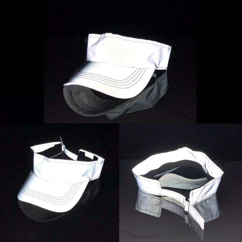 Reflective Silver Baseball Hat Outdoor Sports Hat Night Safety Cycling Hat for Outdoor Sports and Night Safety