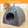 New Triangle Cat House Enclosed Pet Bed Warm Thick Deep Sleep Dog House Supplies For Cats