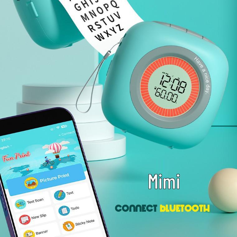 Mini Photo & Label Printer for Homework & Barcode Organization
