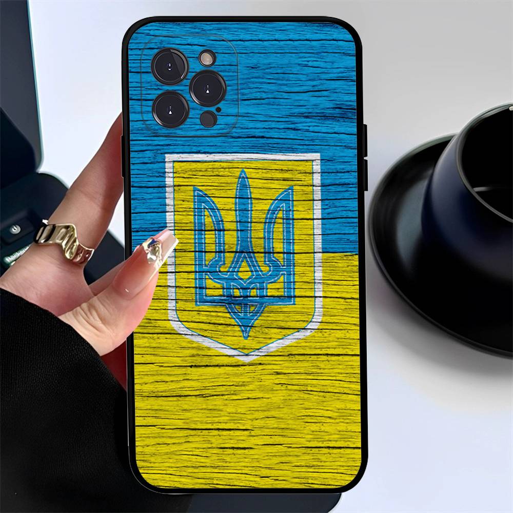 U-Ukraines Flag Phone Case For IPhone 17 16 14 15 13 12 11 Pro Max Plus Silicone Soft Cover