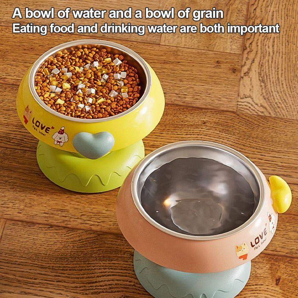 Non-slip Cat Food Bowl Elevated Cat Water Bowl Durable Cat Bowls  for Puppy Cat