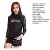 2 Pcs/Set Unisex Swimsuit Quick-drying Breathable Soft Leaf Print O Neck Long Sleeves Couple Surfing Clothes Diving