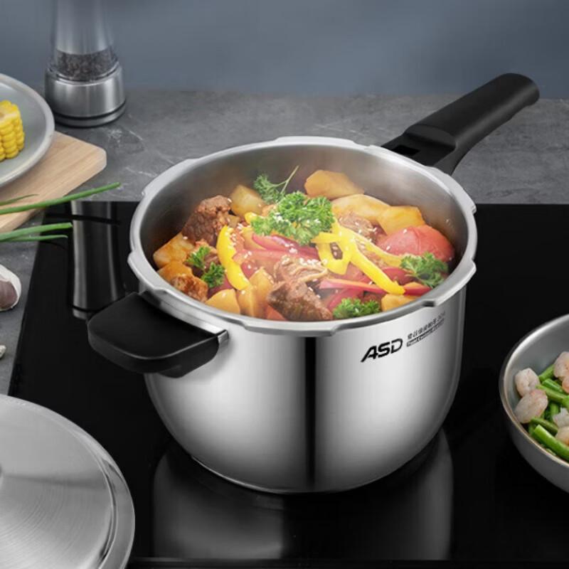ASD 304 Stainless Steel Pressure Cooker, 22cm