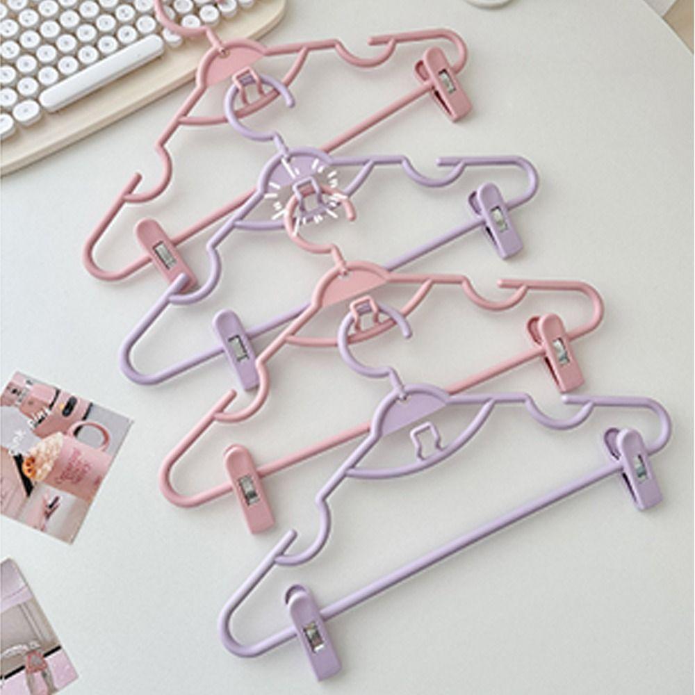 Plastic Clothes Hanger Anti-Slip Laundry Rack Portable Coats Hanger  Home