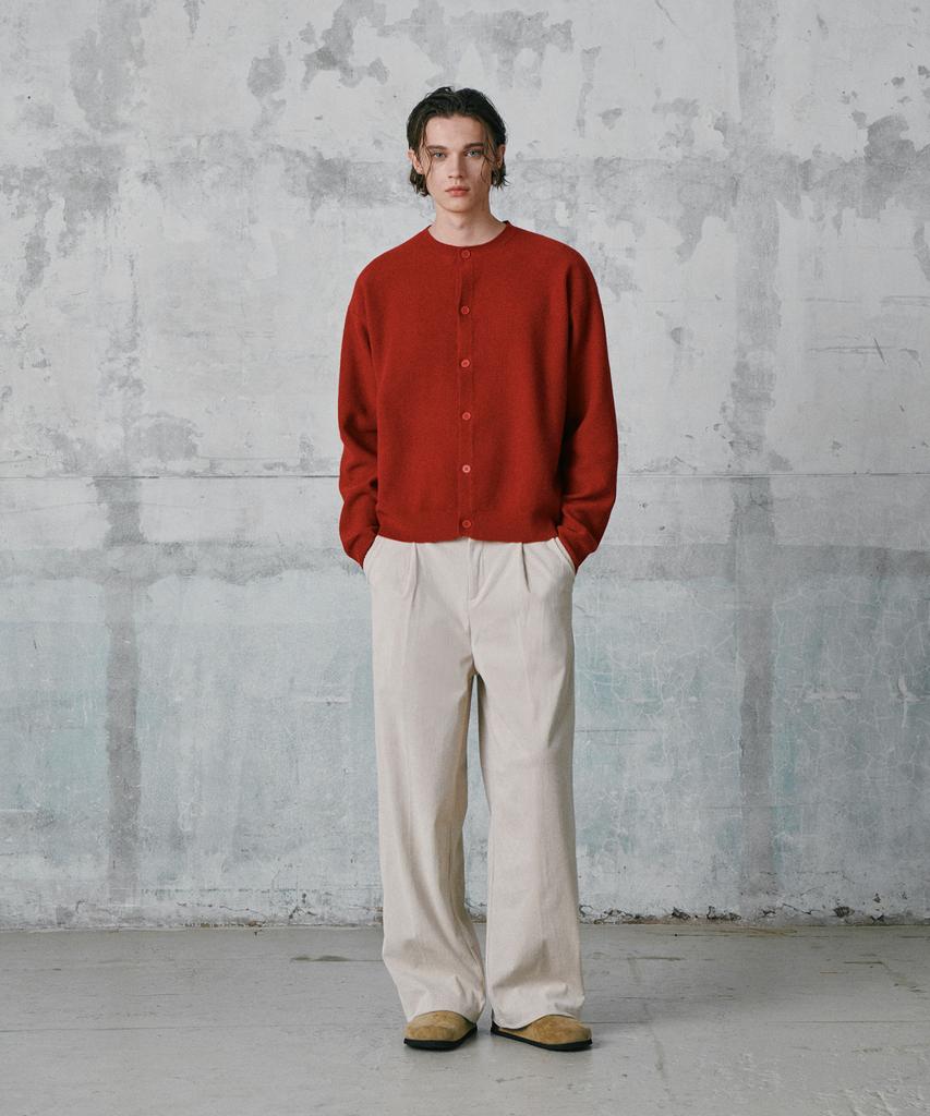 GLW Comfort Elastic Corduroy Pants Cream