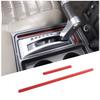 Red Carbon Fiber Center Console Interior Gear Sticker Trim For Hummer H2 03-09