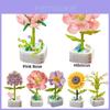 Blocos de Construção Criativos de Plantas e Flores Para Crianças Brinquedo Puzzle DIY Presente Para o Dia dos Namorados Estilo Girassol