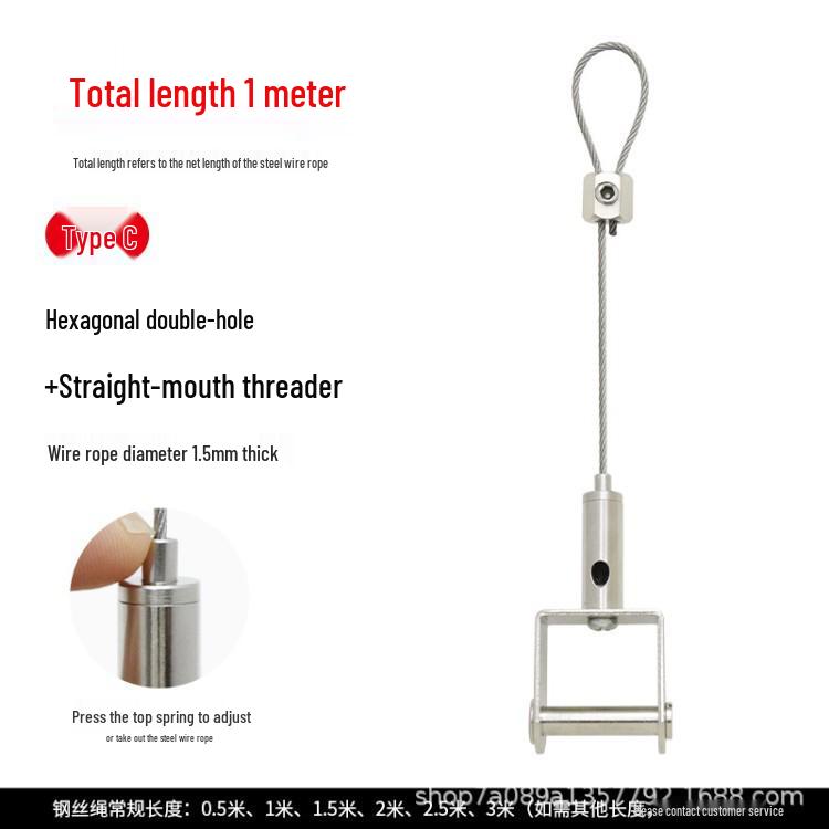Stainless Steel Safety Cable for Hanging and Securing Signs or Lighting