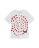 THEMUSEUMVISITOR Heart Blossom Overfit T-Shirt (White)