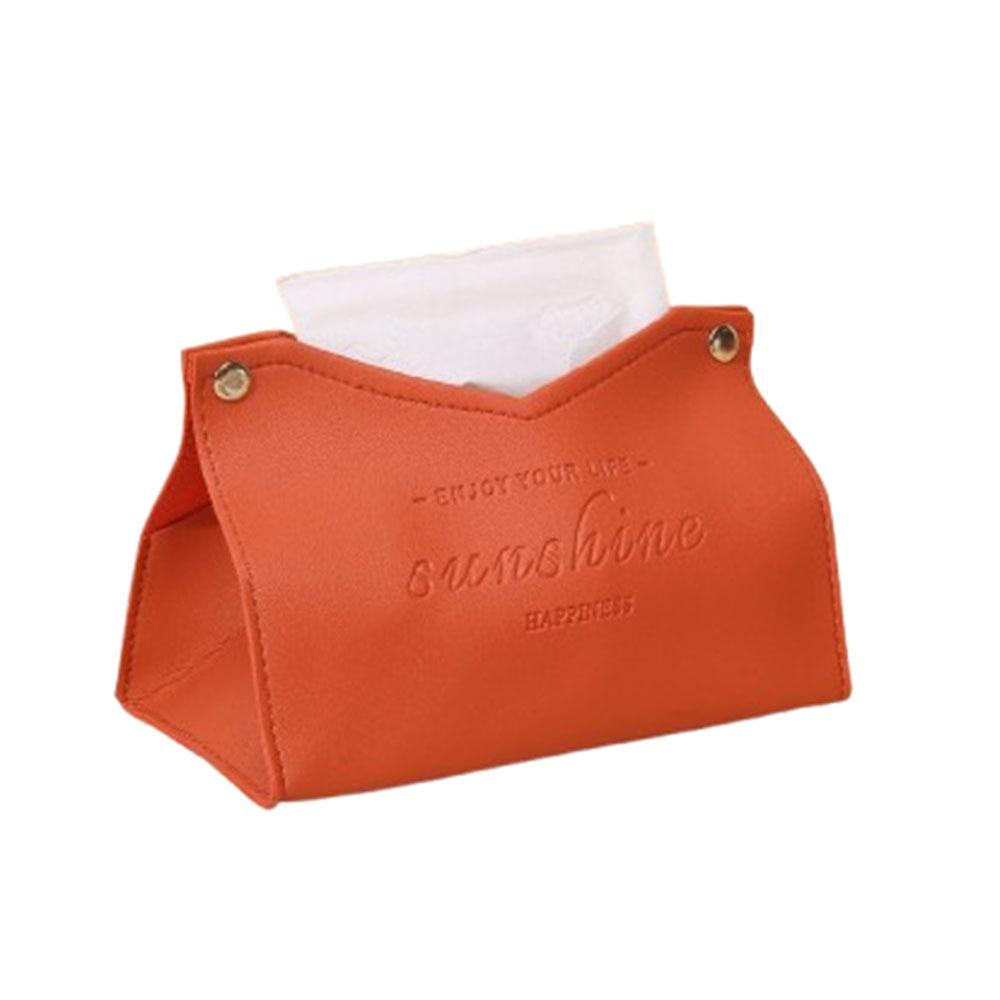 Solid Color Napkin Holder Multi-purpose Tissue Paper Storage Bag Dustproof Tissue Box  Desktop