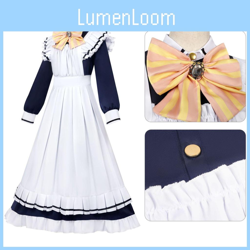 Cafe Stella To Shinigami No Chou Shiki Natsume Cosplay Costume For Girls With Polyester Fabric For Halloween Role Play