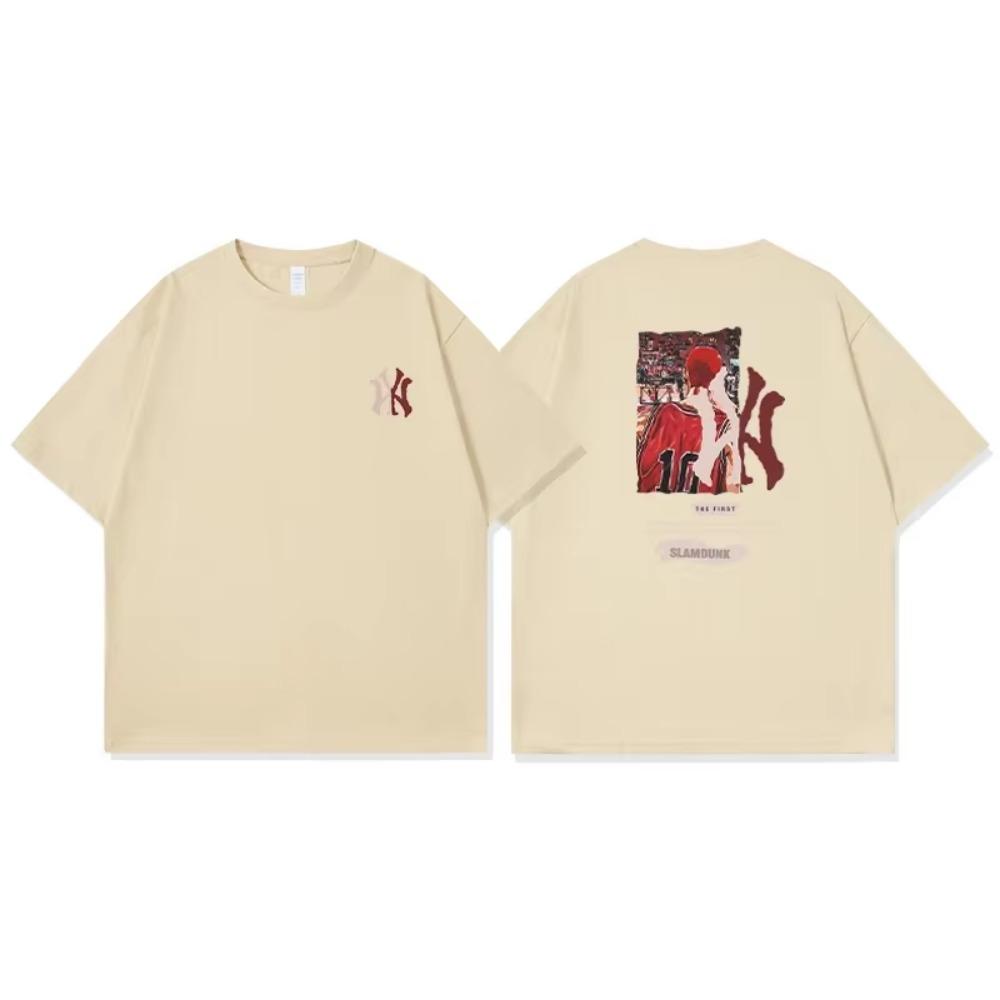 Anime Slam  Men T-shirt Sakuragi Hanamichi Kaede Rukawa T-shirt Summer Cotton T-shirt Fashion Brand Co-branded Women's Tops
