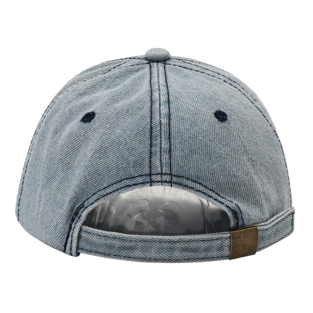Neue einfarbige zerrissene Baseballkappe gewaschener Denim Snapback-Hut Hip Hop atmungsaktiv Streetwear verwitterte Hüte für Damen Herren