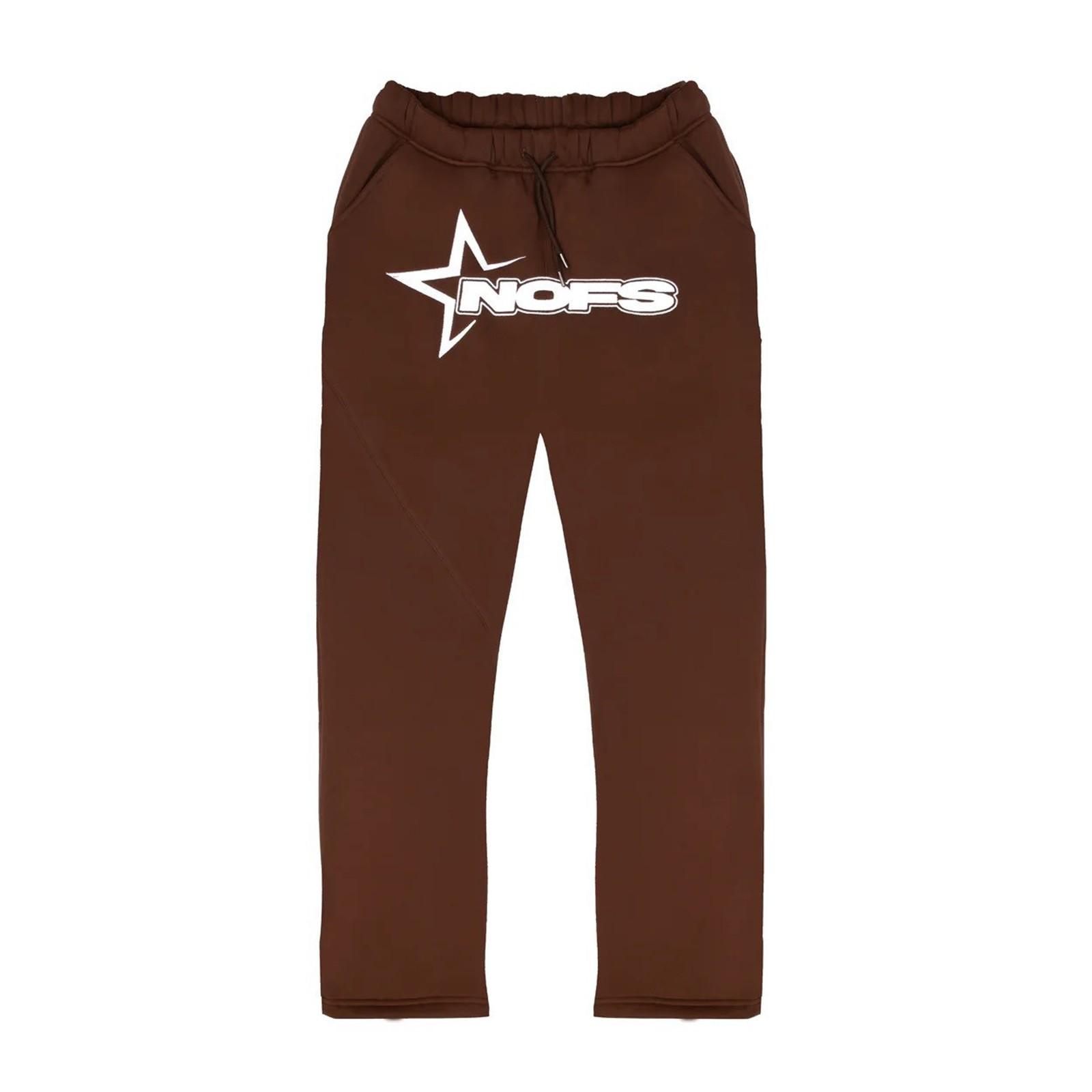 Men s Leggings Loose Color Printed Trousers Casual Large Size Sweatpants S коричневый