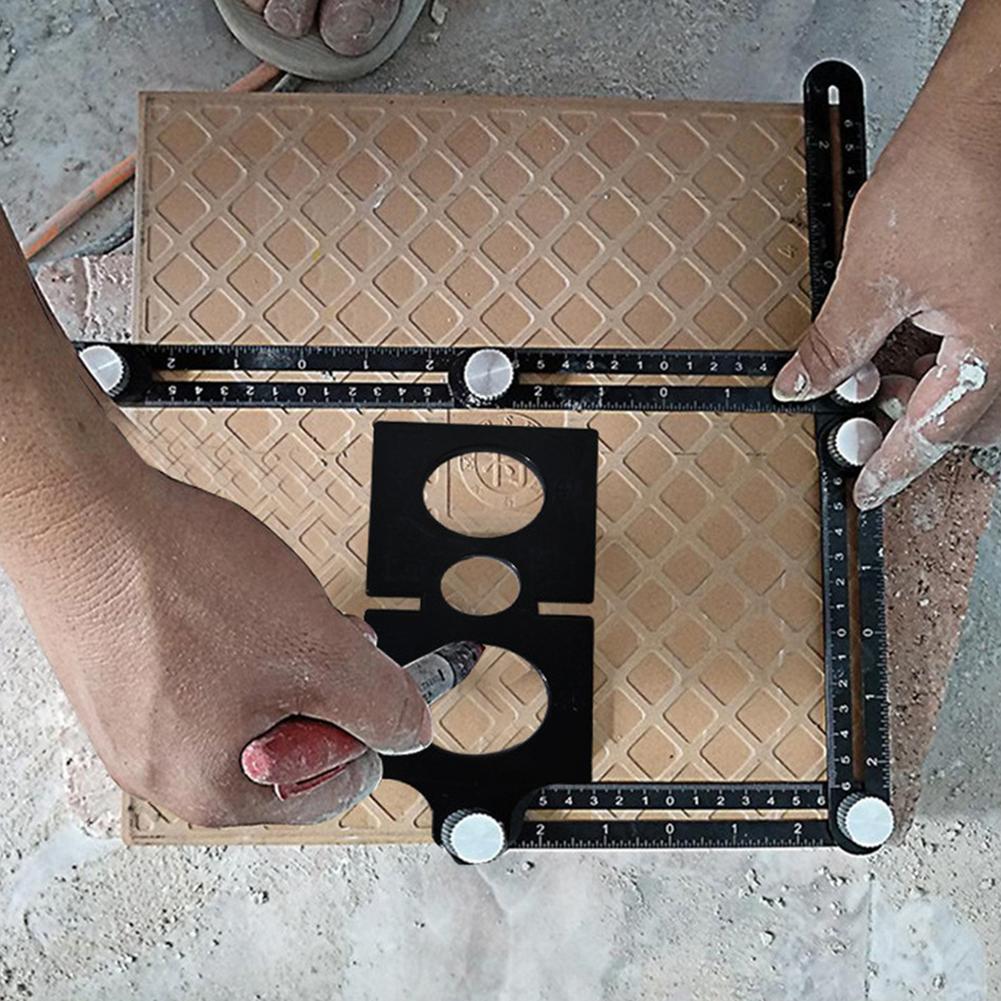 

Drill Guide Ruler Tile Hole Locator Tool Adjustable Angle Measuring Ruler Renovation Water Pipe Reserved Hole Marking Tool China Mainland