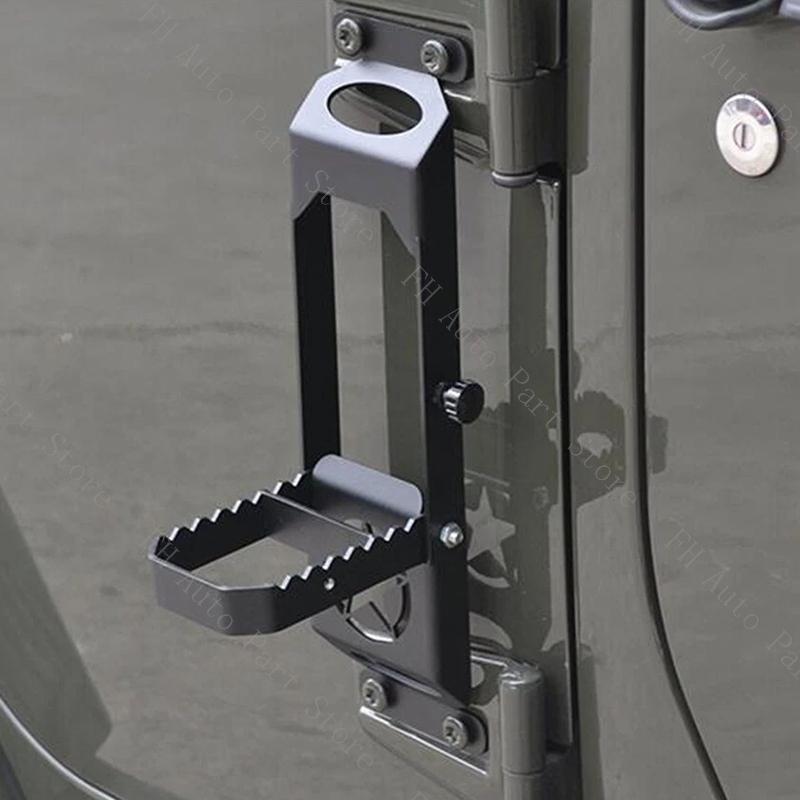 Car Door Side Auxiliary Pedal Upper Roof Doorstep Ladder For Jeep Wrangler JL 2018