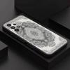 Persian Carpet Floral Pattern For Samsung S 26,25,24,23,22,30,21,10,9,Ultra,Plus,Lite,FE,4,5G Black Soft Case Phone Case