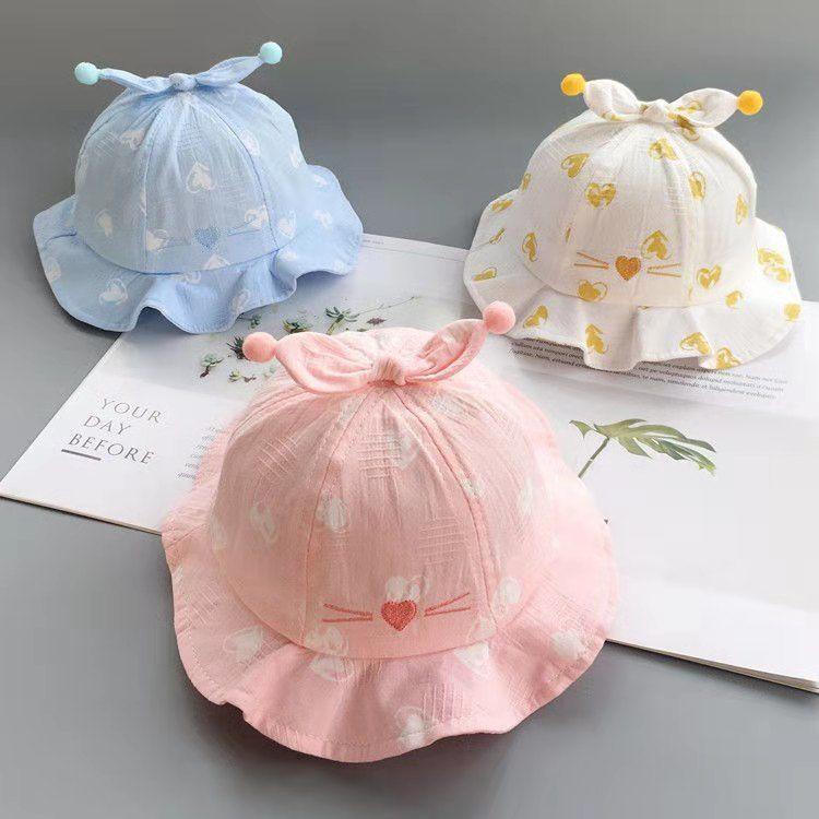 Baby Sun Hat Spring Autumn Thin Newborn Bucket Cap UV Protection Summer Beach Hat for Boys Girls Infant Toddler