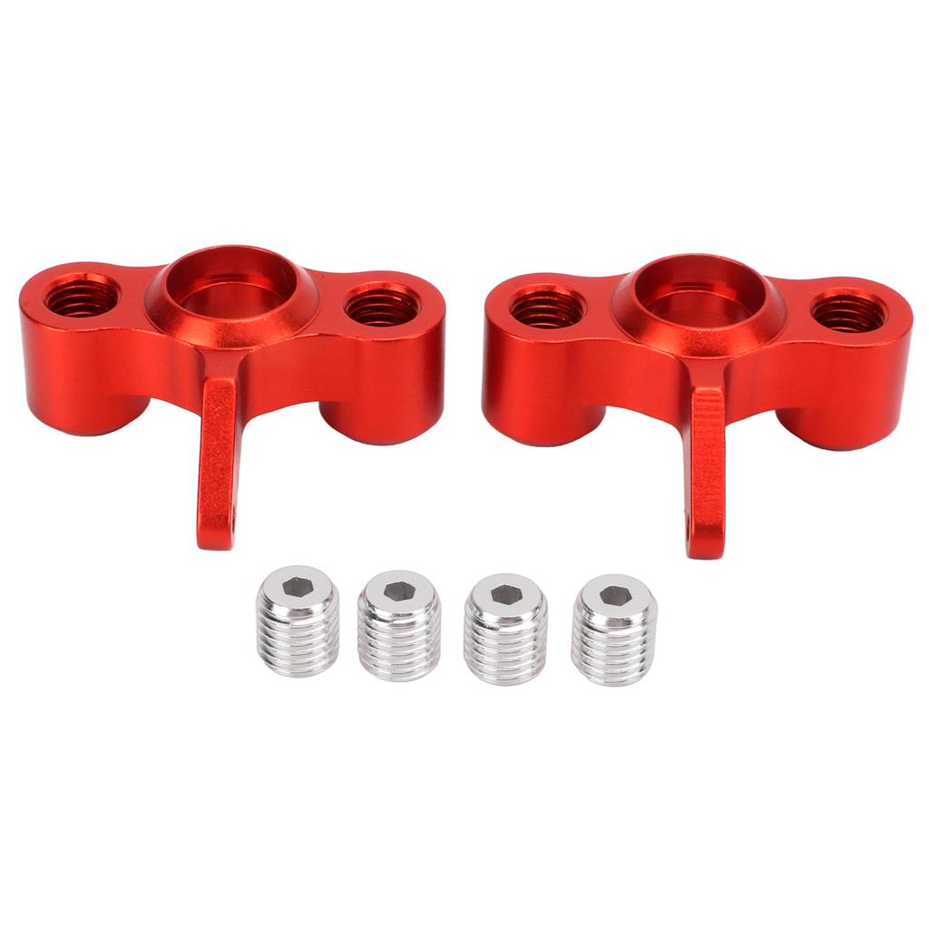 2Pcs RC Metal Steering Knuckles Replacement RC Aluminum Alloy Steering Hub Carrier for JLB 1Celsius10 Truck