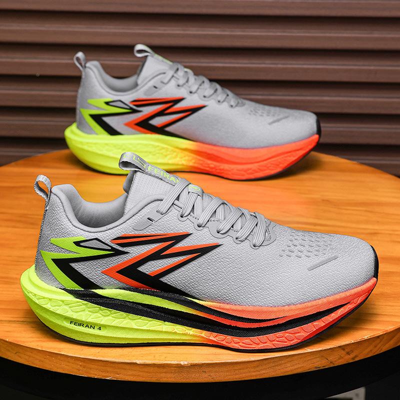 Men's and Women's Full-length Carbon Board Racing Shoes, Summer Youth Running Ultra Light Shock-absorbing Sports Shoes
