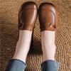 Spring and autumn new single shoes soft-soled mother shoes leather shoes genuine leather retro ethnic style medium heel light women's shoes